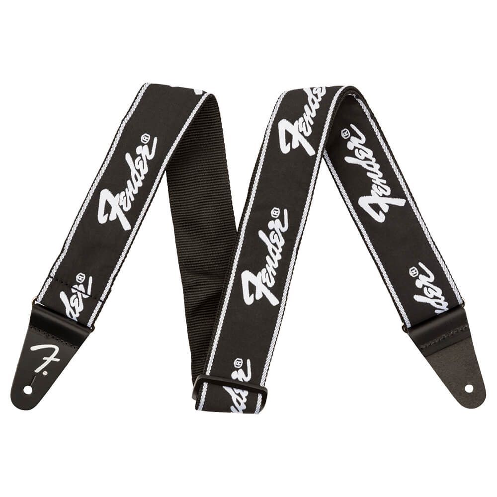 Fender Running Logo Guitar Strap NEW Black-Silver