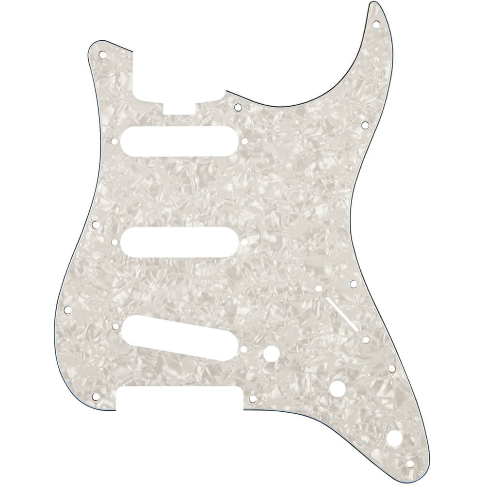 Fender Elite Strat Sss Pickguard White Moto Rich Tone Music