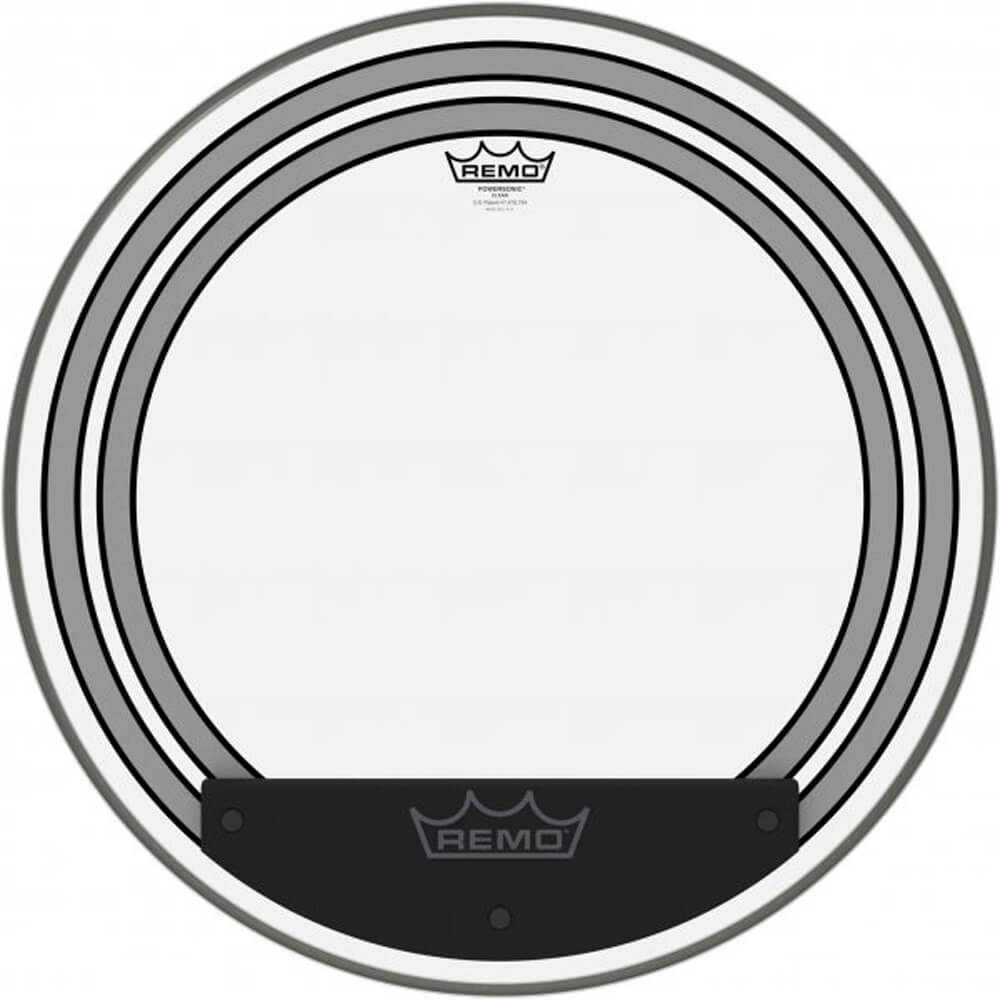 Remo PW132200 Powersonic Clear Bass Drum Head, 22" Rich Tone Music