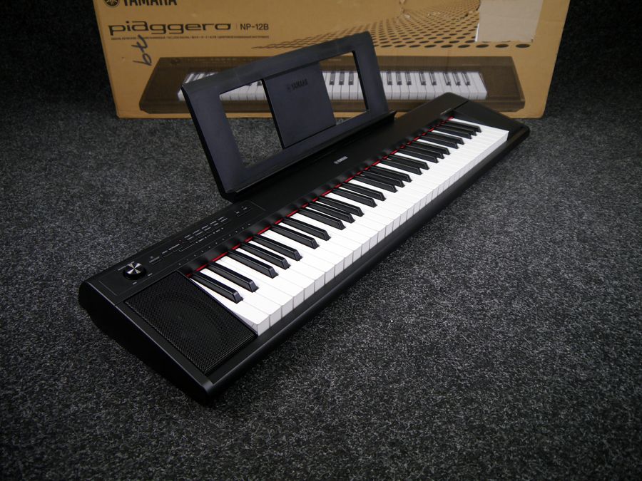 Yamaha Np B Piaggero Slim Home Keyboard Black W Box Psu Ex Demo