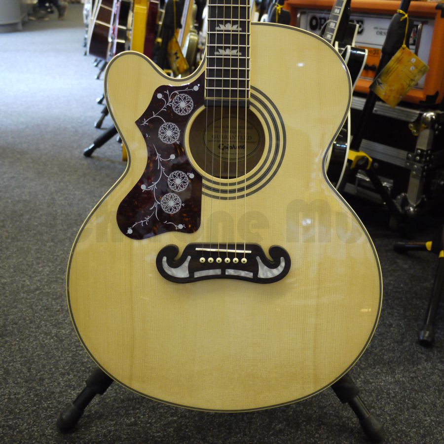 Epiphone Ltd EJ 200SCE Left Hand Acoustic Guitar Ex