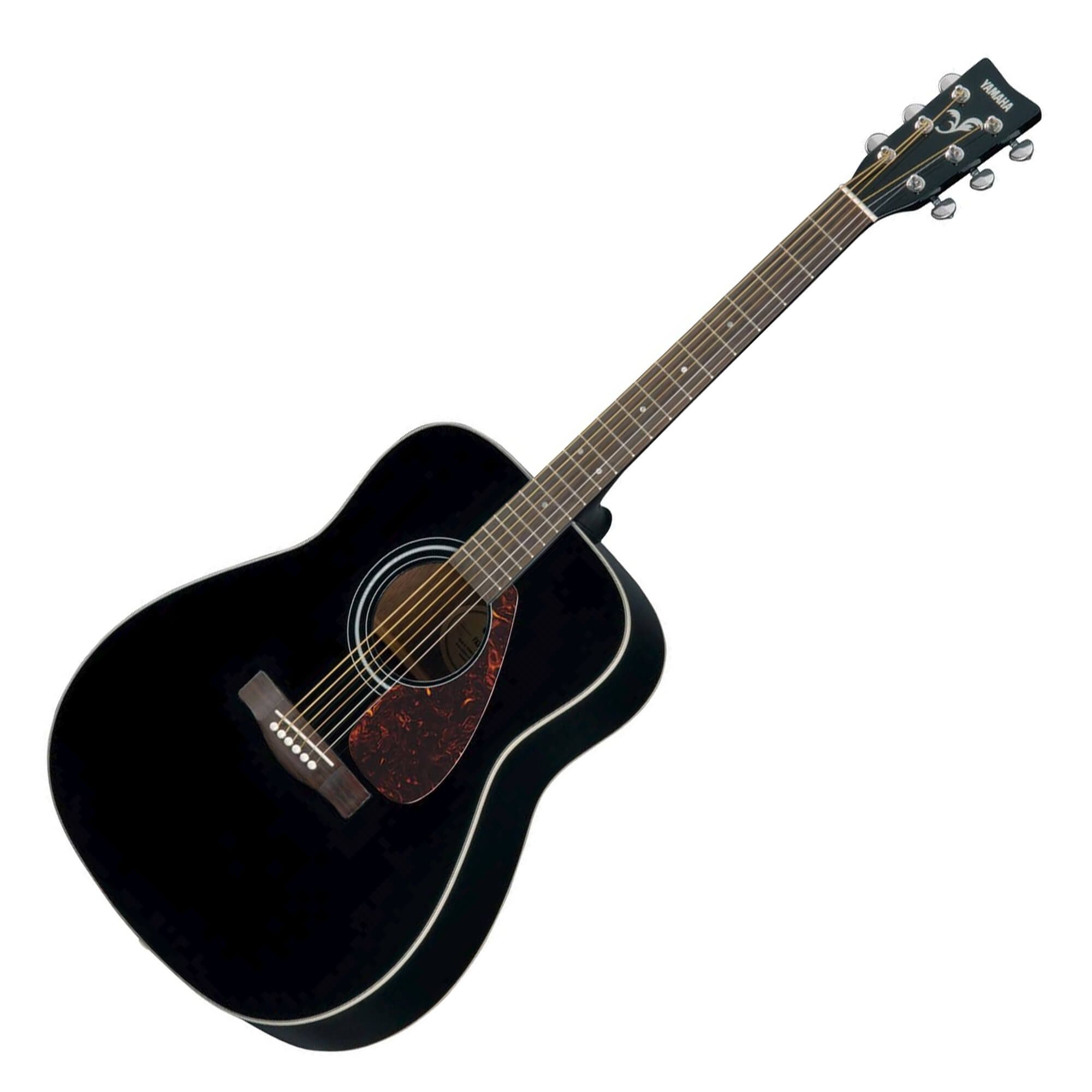 Yamaha F Acoustic Guitar Black Rich Tone Music