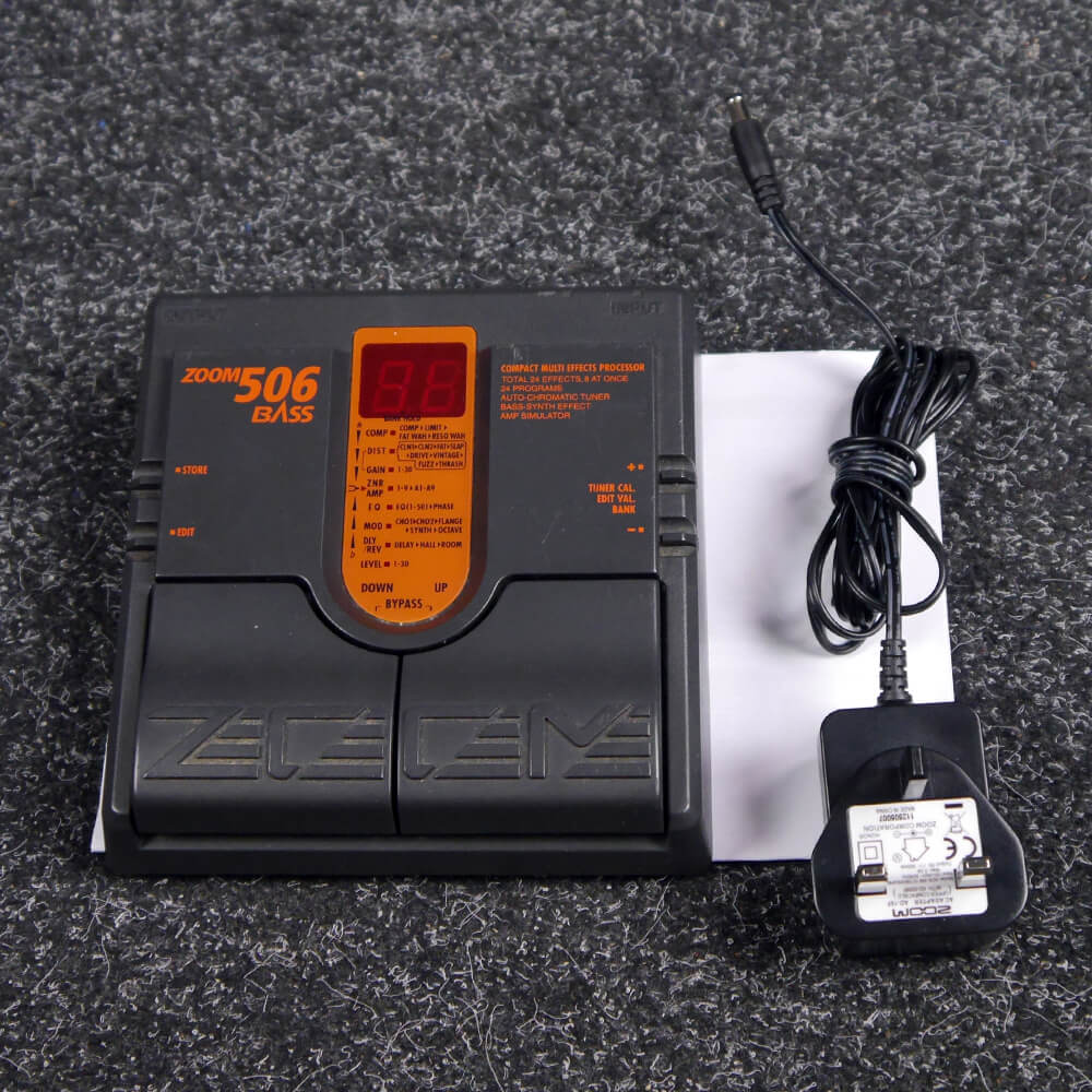 Zoom 506 Bass Multi FX Pedal 2nd Hand Rich Tone Music