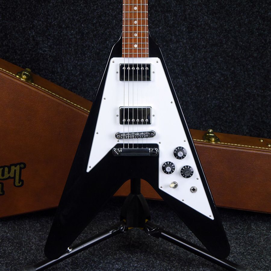 Gibson Flying V Black W Hard Case 2nd Hand Rich Tone Music 