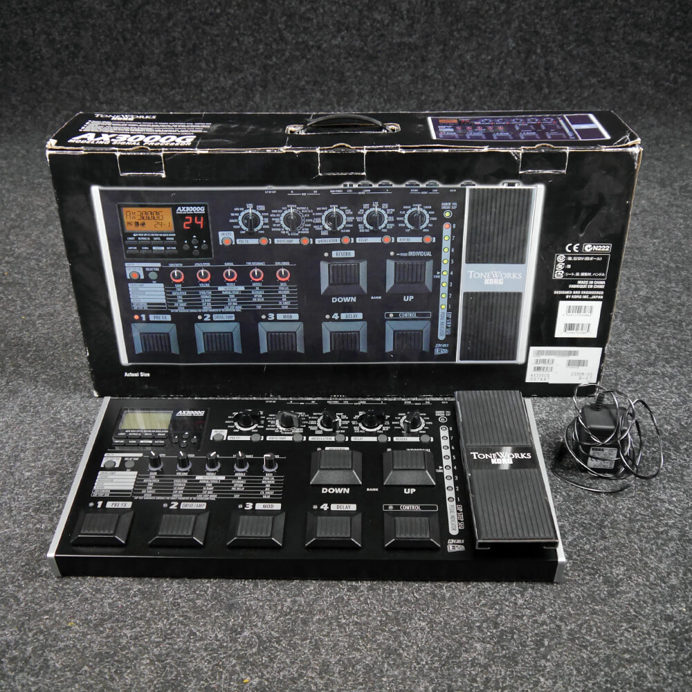 AX3000G ToneWorks Multi Effects Pedal w/Box & PSU 2nd Hand