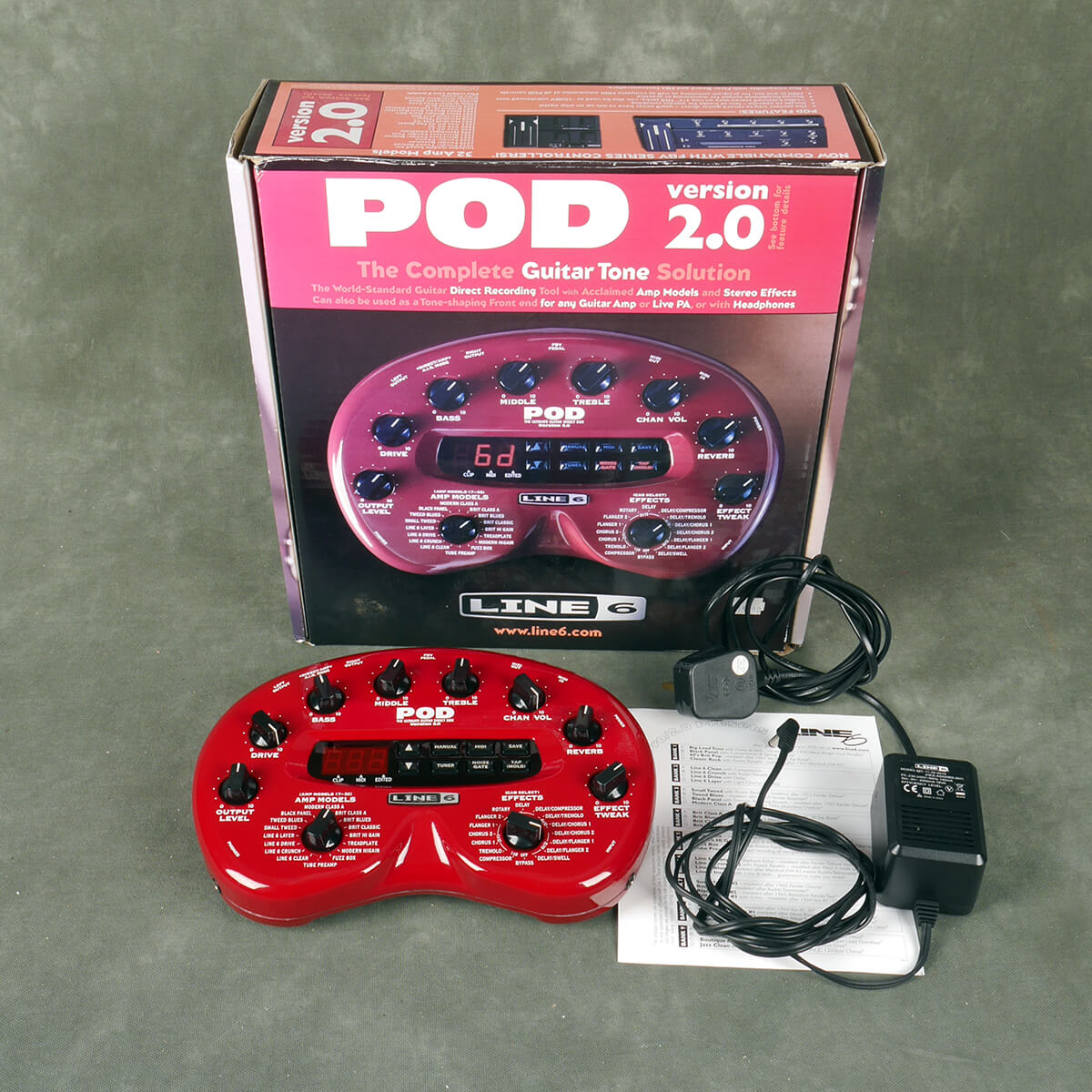 Line 6 Pod 20 Multi Effects Wbox And Psu 2nd Hand Rich Tone Music