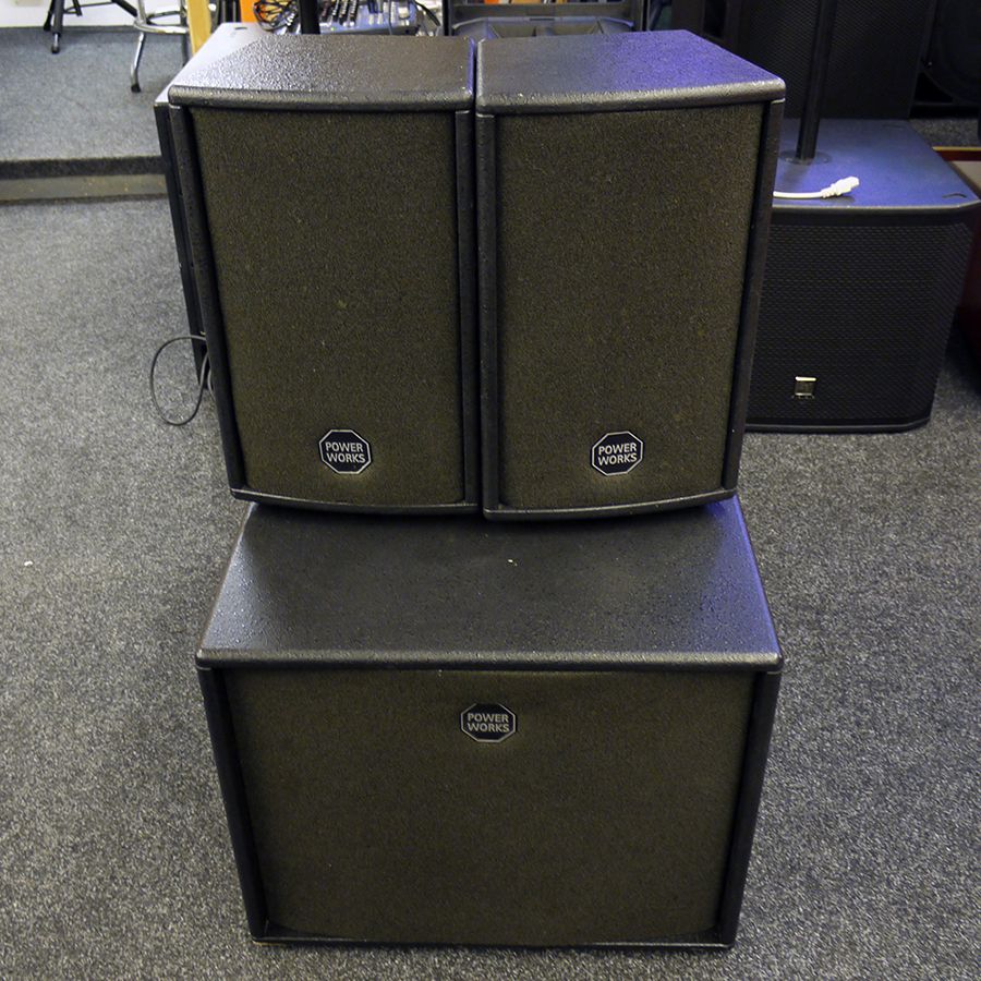 Power Works by HK Audio 600w PA Sub w/ 2 Satellites 2nd Hand Rich