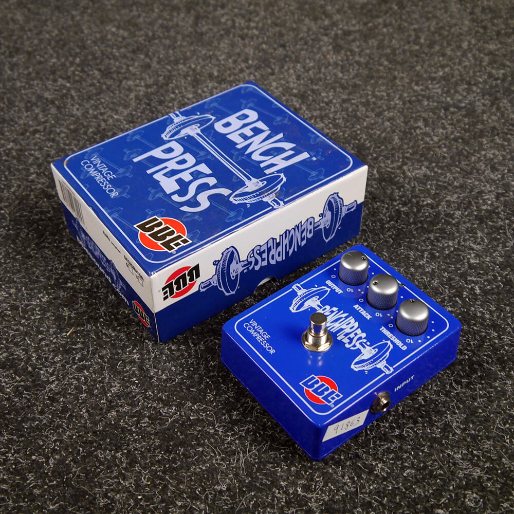 Bbe Bench Press Compressor Fx Pedal W Box 2nd Hand Rich Tone Music