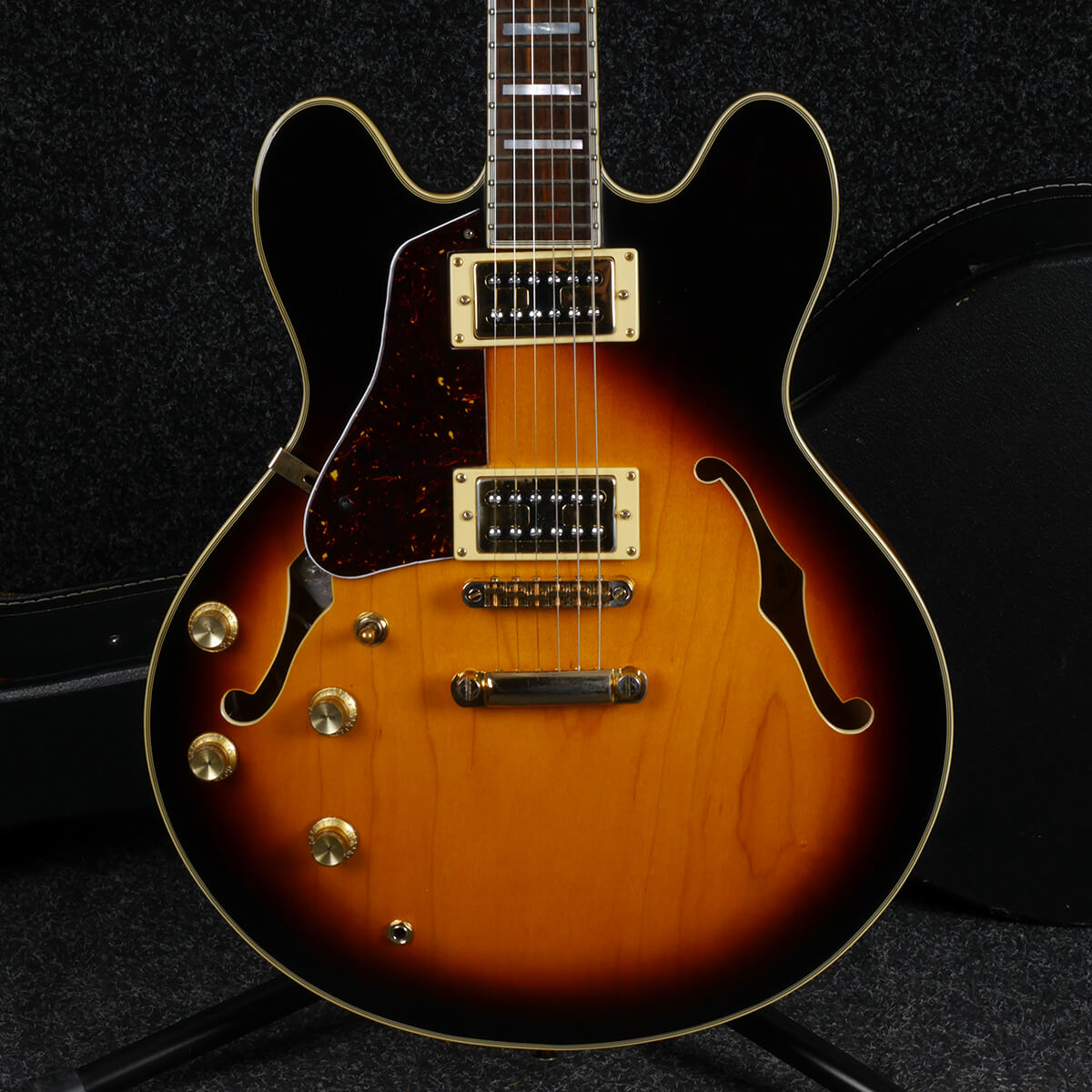 Washburn HB35 Left Handed Sunburst w/Hard Case 2nd Hand Rich