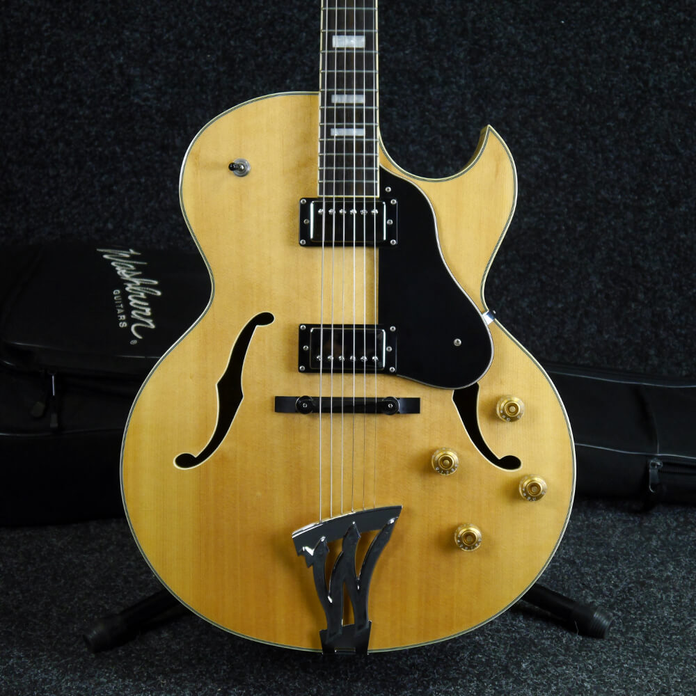 Washburn J3N Jazz Electric Guitar Natural w/Gig Bag 2nd Hand Rich