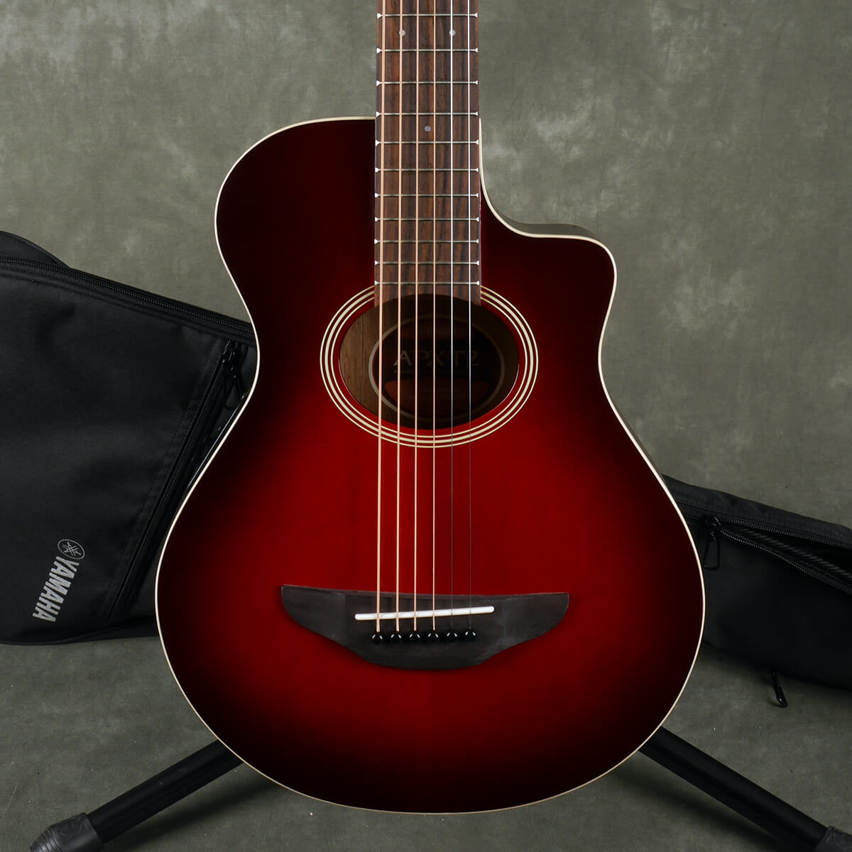 Yamaha APXT2 3 4 Size Travel Acoustic Dark Red Burst W Gig Bag 2nd 