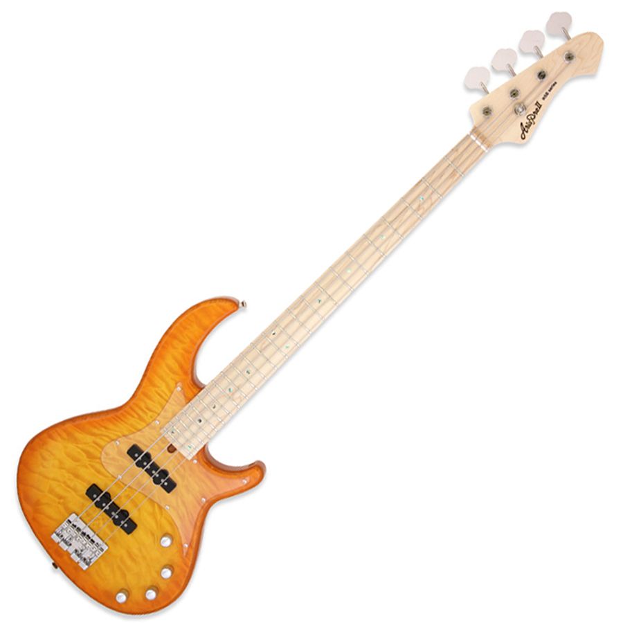 Aria RSB1500/M Bass Guitar Made in Japan Caramel Burst Rich Tone