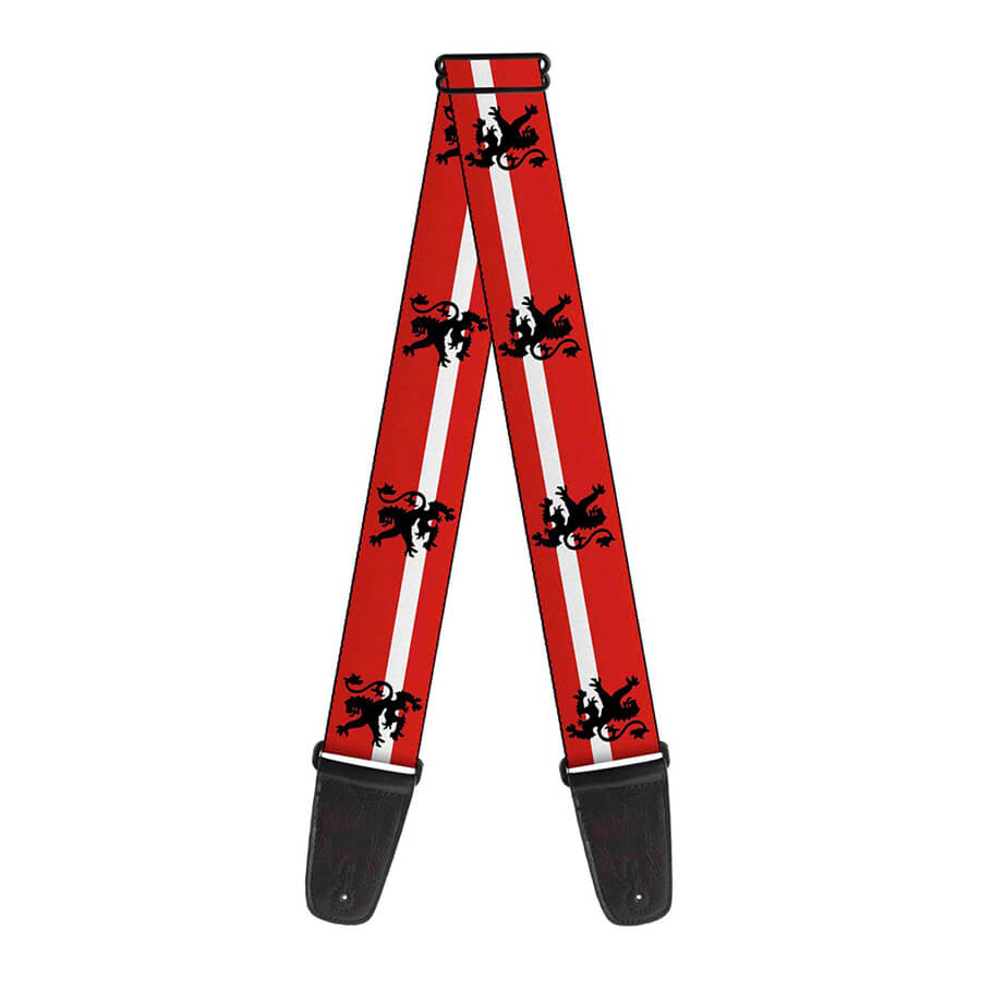 Buckle Down Rampant Lion Guitar Strap Rich Tone Music