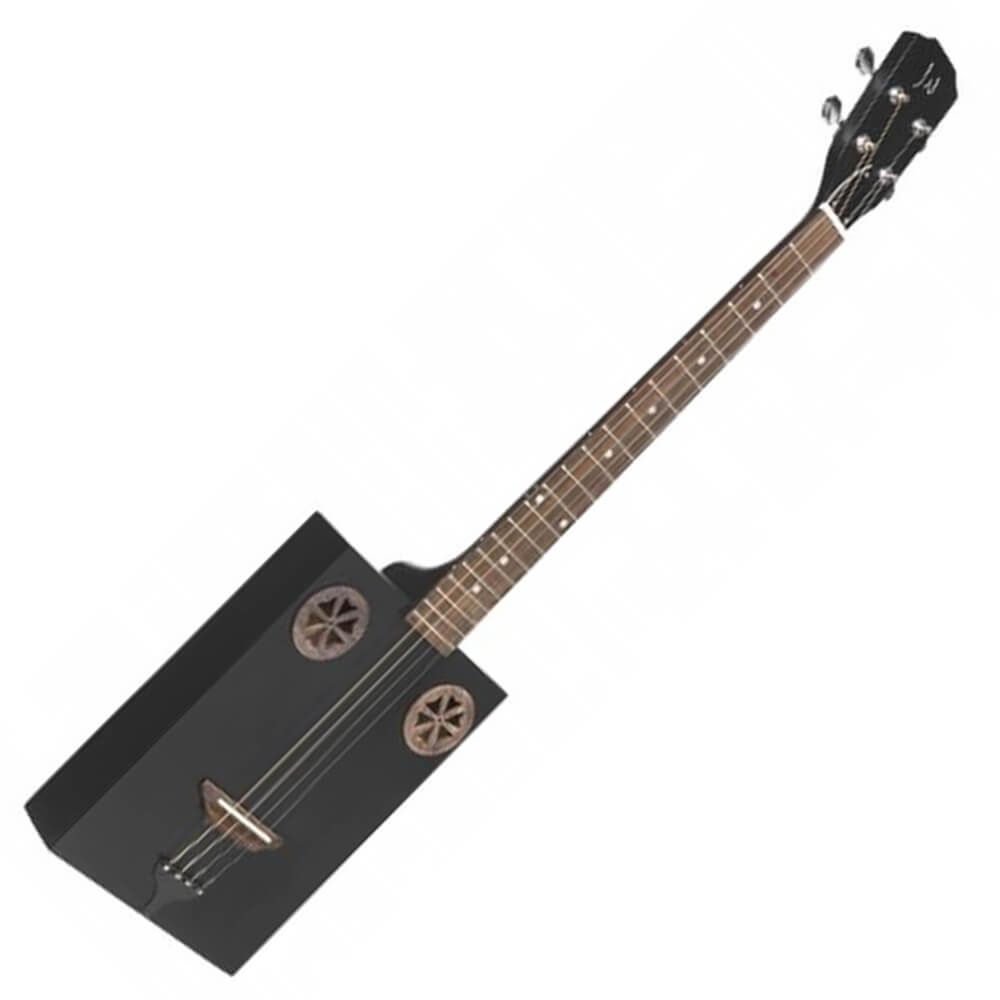 James Neligan CASKFIRKCOAL Acoustic Cigar Box Guitar Cask Coal