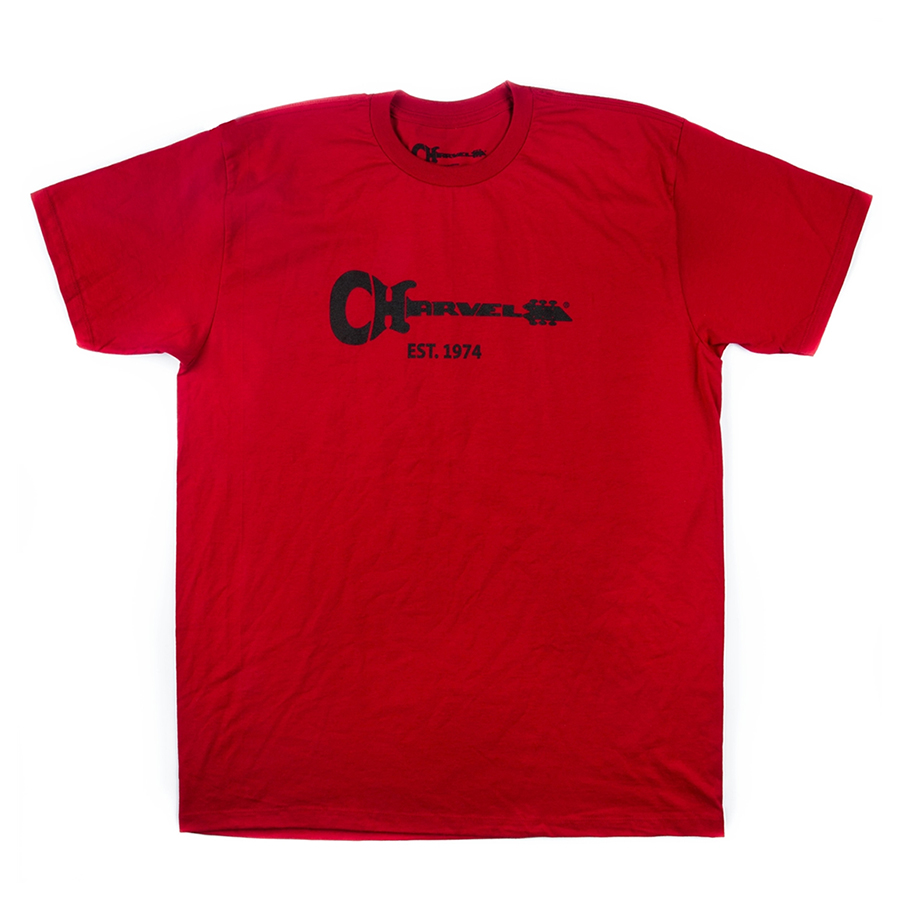 Charvel Guitar Logo T-Shirt - Red - XXL | Rich Tone Music