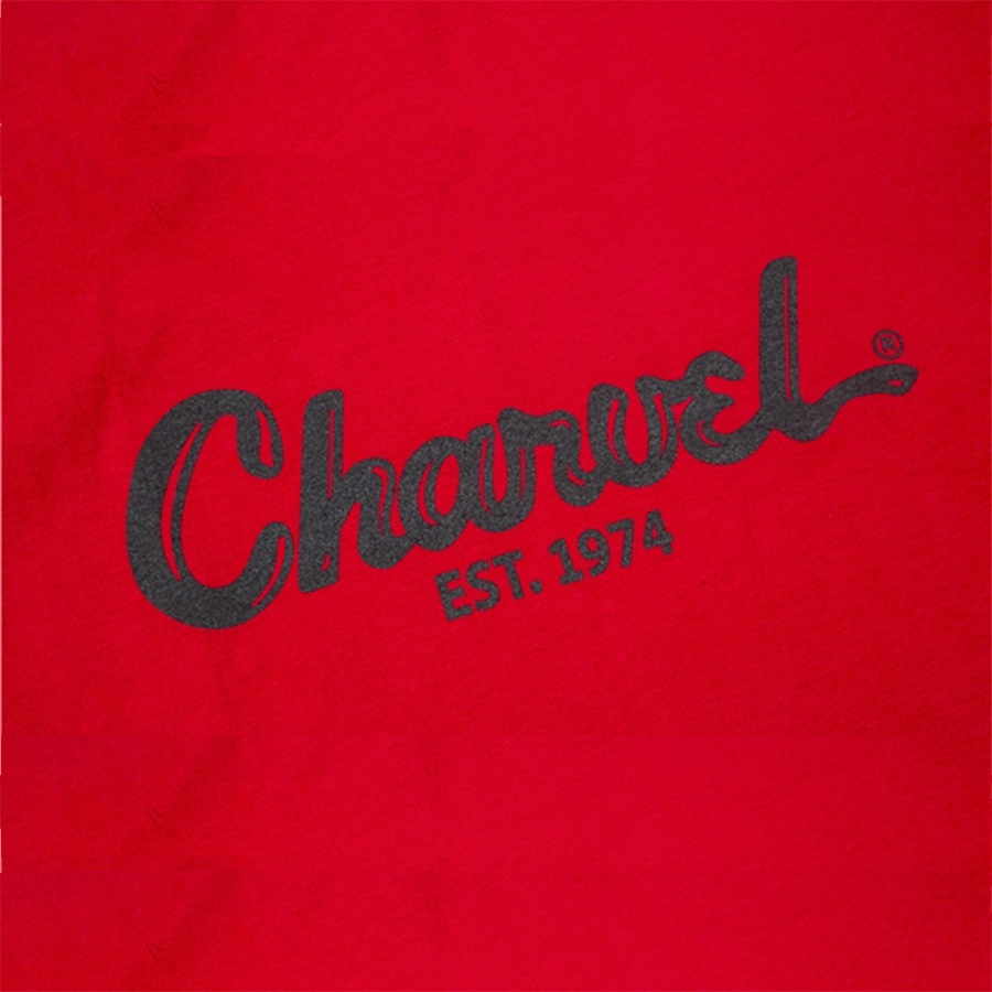 Charvel Toothpaste Logo T-Shirt - Red - Large | Rich Tone Music