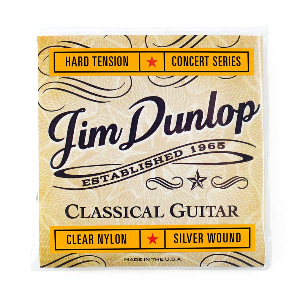Jim Dunlop DCV121H Classical Guitar Strings, Clear, Silver Wound, Hard