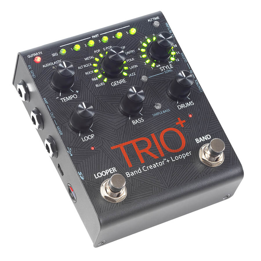 DigiTech TRIO+ Advanced Band Creator + Looper Pedal Rich Tone Music