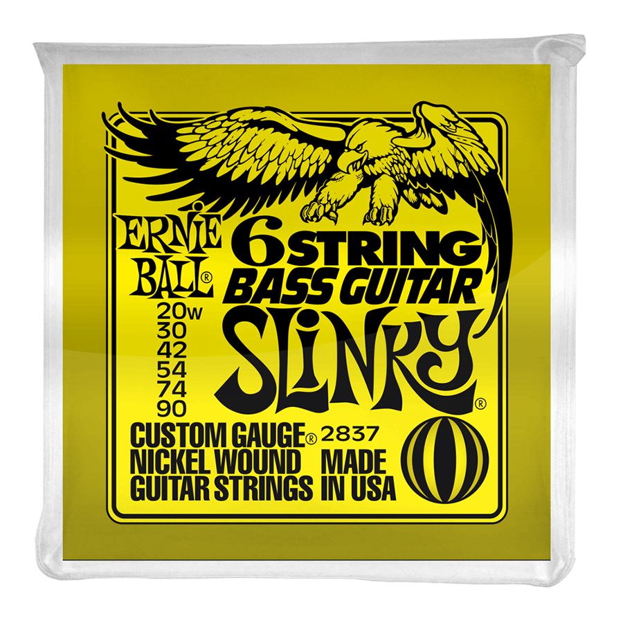 Ernie Ball 2837 6 String Slinky Bass Strings S Ball Ends 29 58 Scale 20 90 Rich Tone Music 