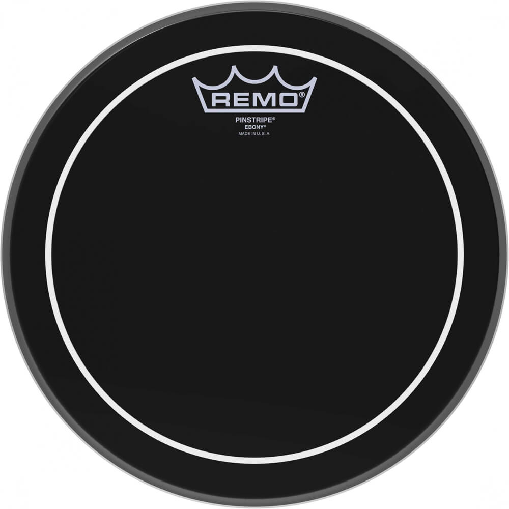 Remo ES0610PS Pinstripe Ebony Drum Head, 10" Rich Tone Music