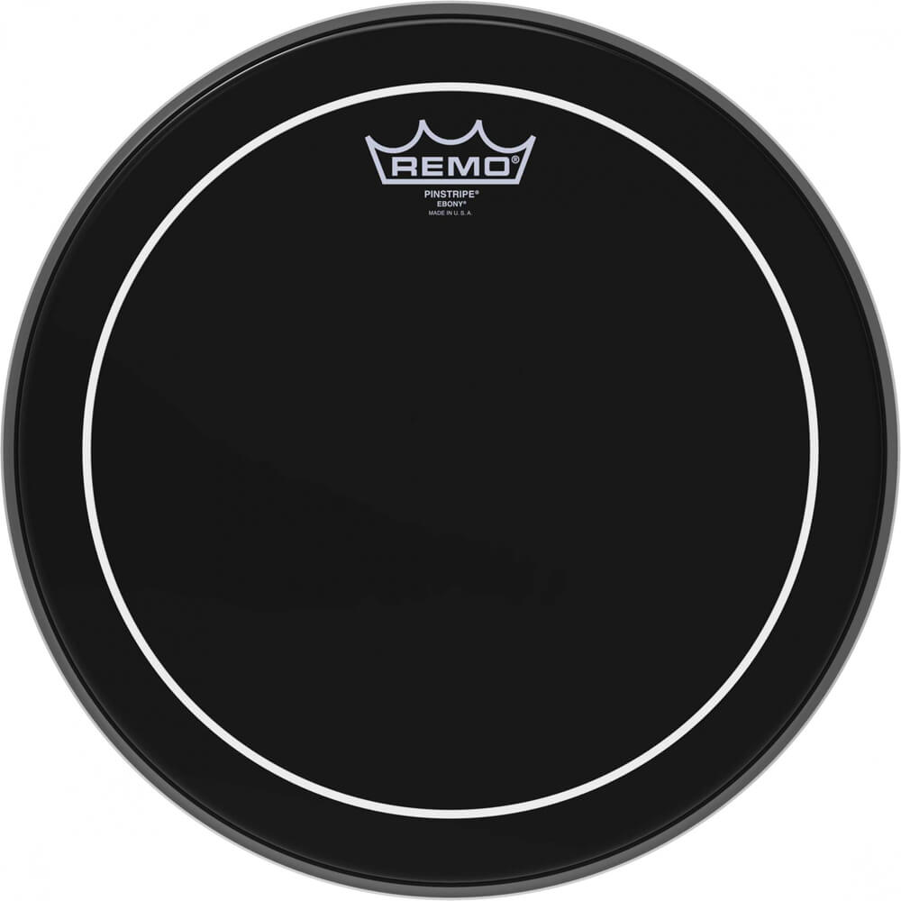 Remo ES0613PS Pinstripe Ebony Drum Head, 13" Rich Tone Music