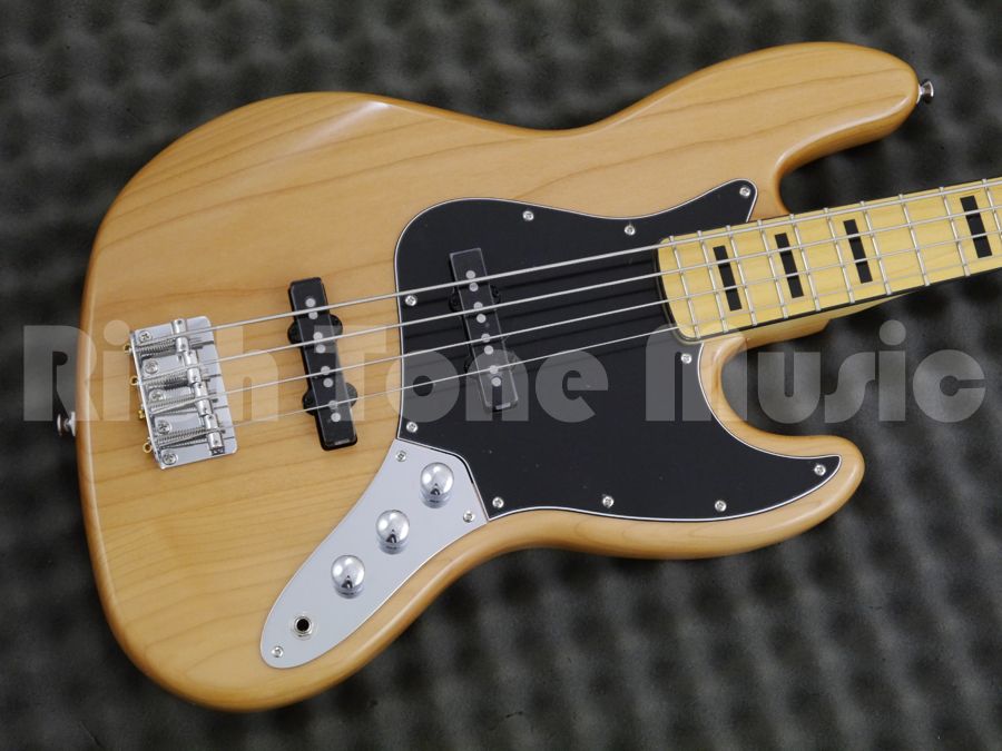 Squier Vintage Modified Jazz Bass 70s Maple Natural Rich Tone Music 0866