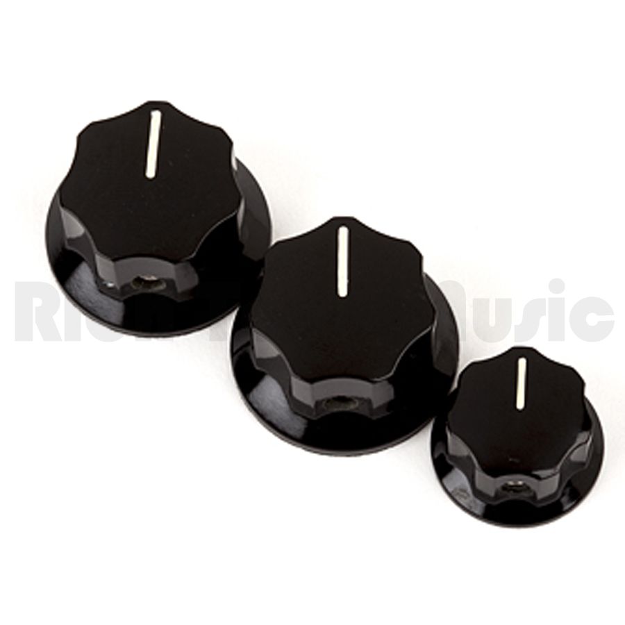 Fender Jazz Bass Knobs 2 Lrg 1 Small Rich Tone Music 9524