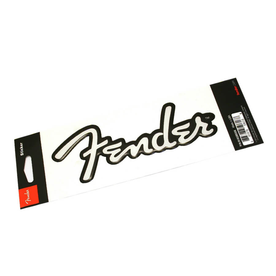 Fender Logo 3D Sticker Rich Tone Music