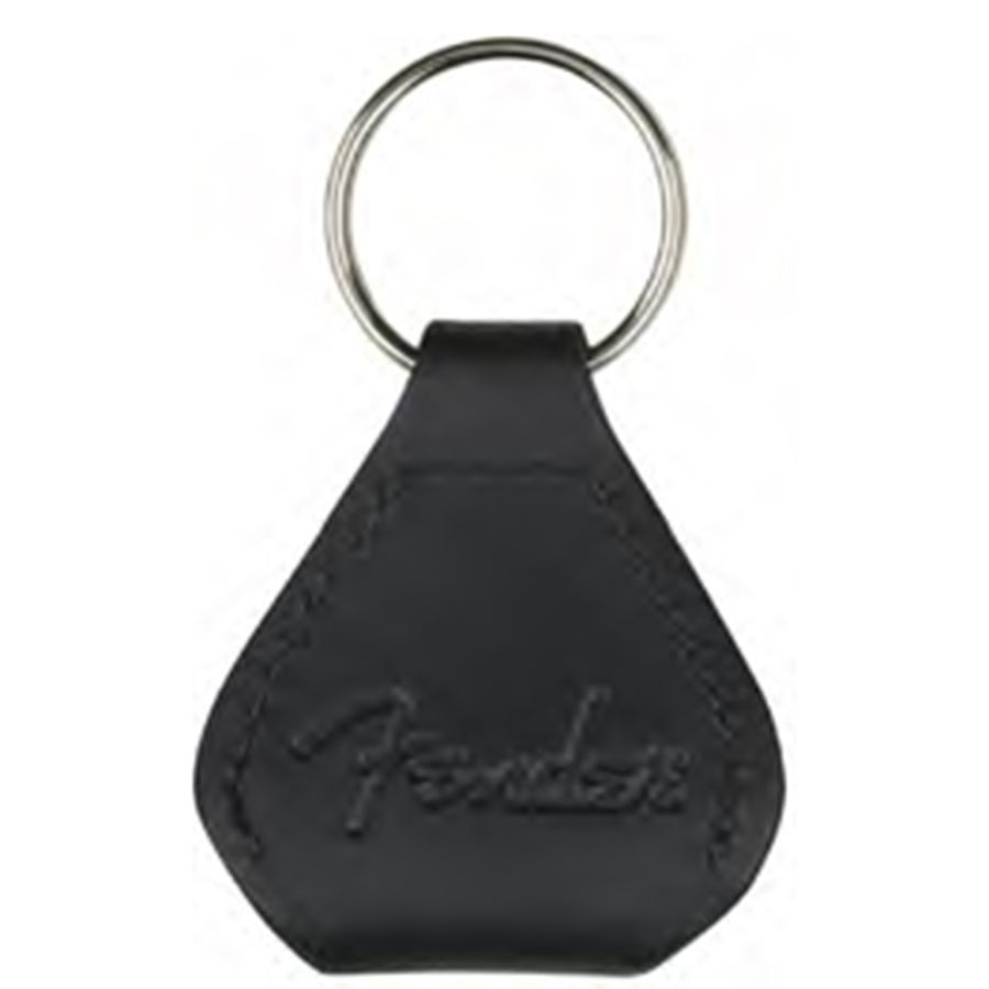 Fender Leather Pick Holder Keychain Rich Tone Music