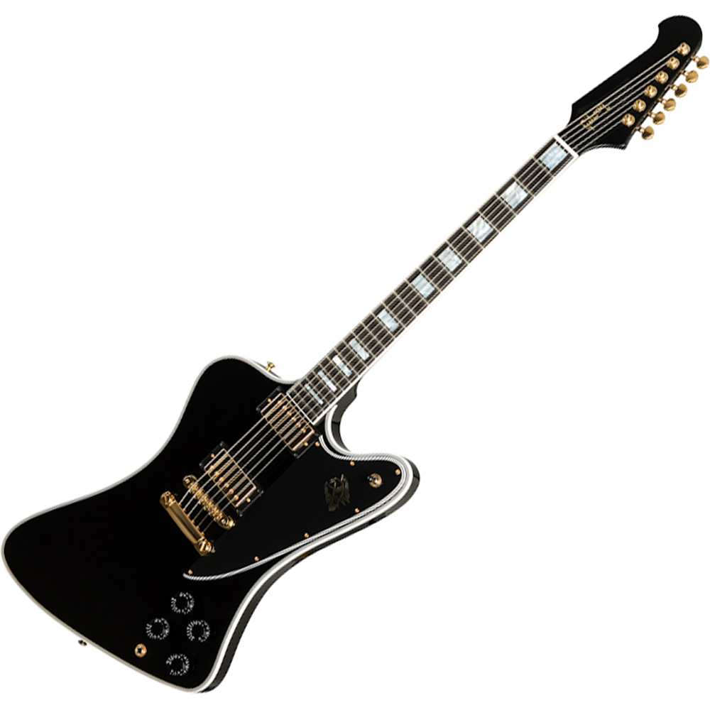 Gibson Firebird Custom, Gloss EB Ebony Rich Tone Music
