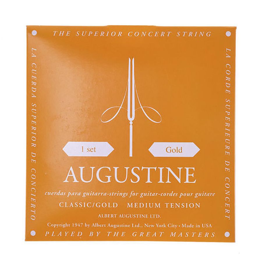 Augustine Classic Gold Standard Classical Guitar Strings Rich Tone Music