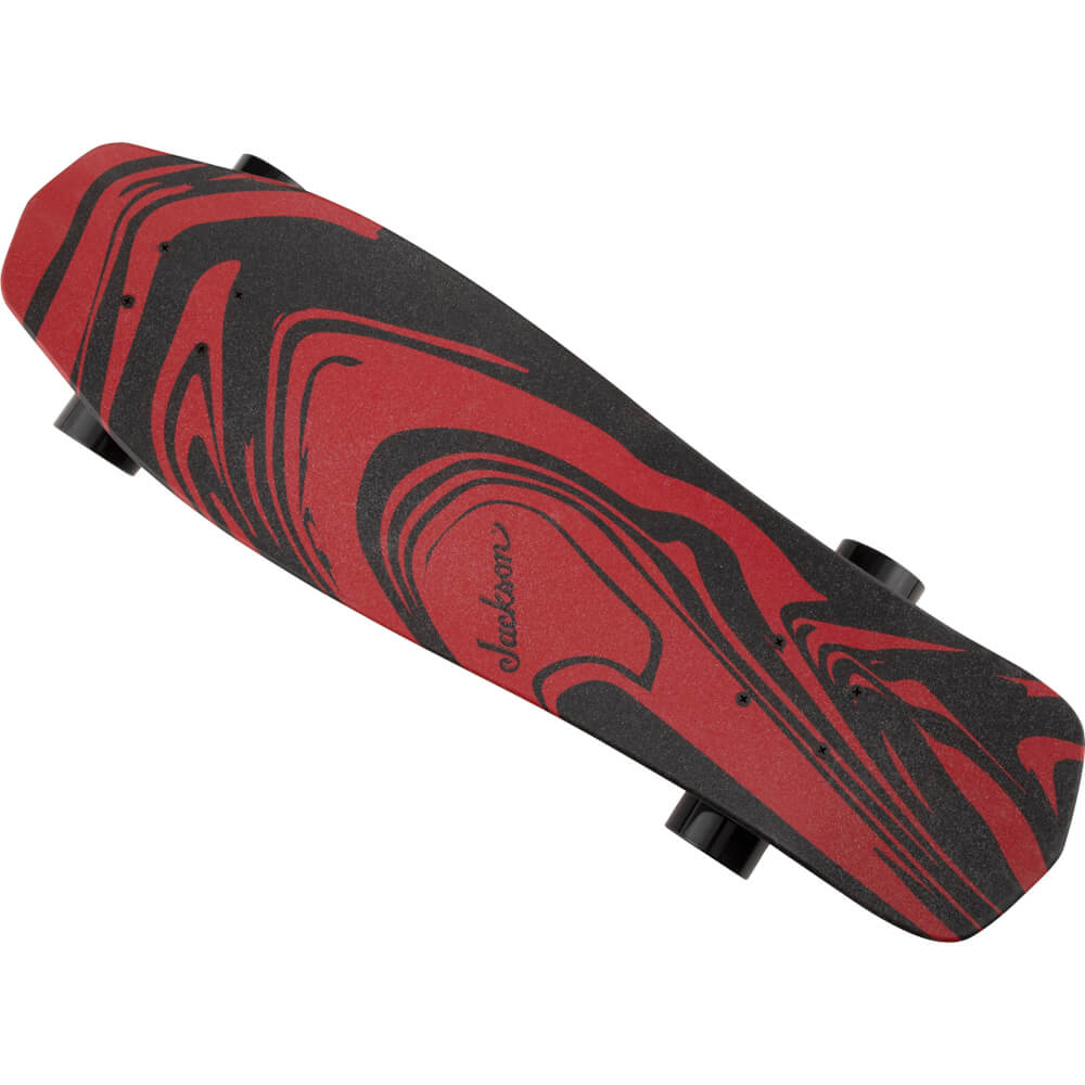 Jackson Red/Black Swirl Skateboard by Aluminati | Rich Tone Music