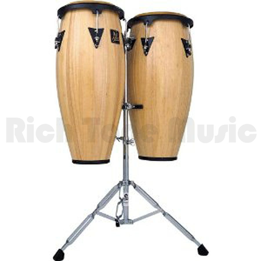 Latin Percussion LPA646AW 10 and 11 Inch Conga Set Natural Rich