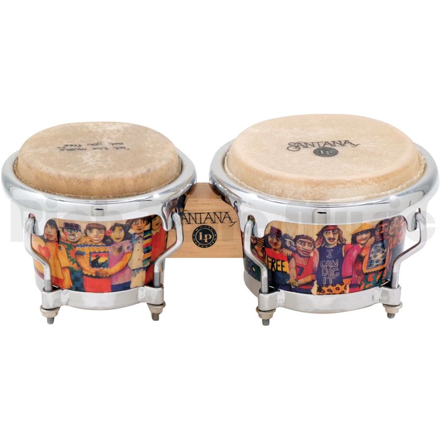 Latin Percussion LPM200AW Santana Mini Bongos Rich Tone Music
