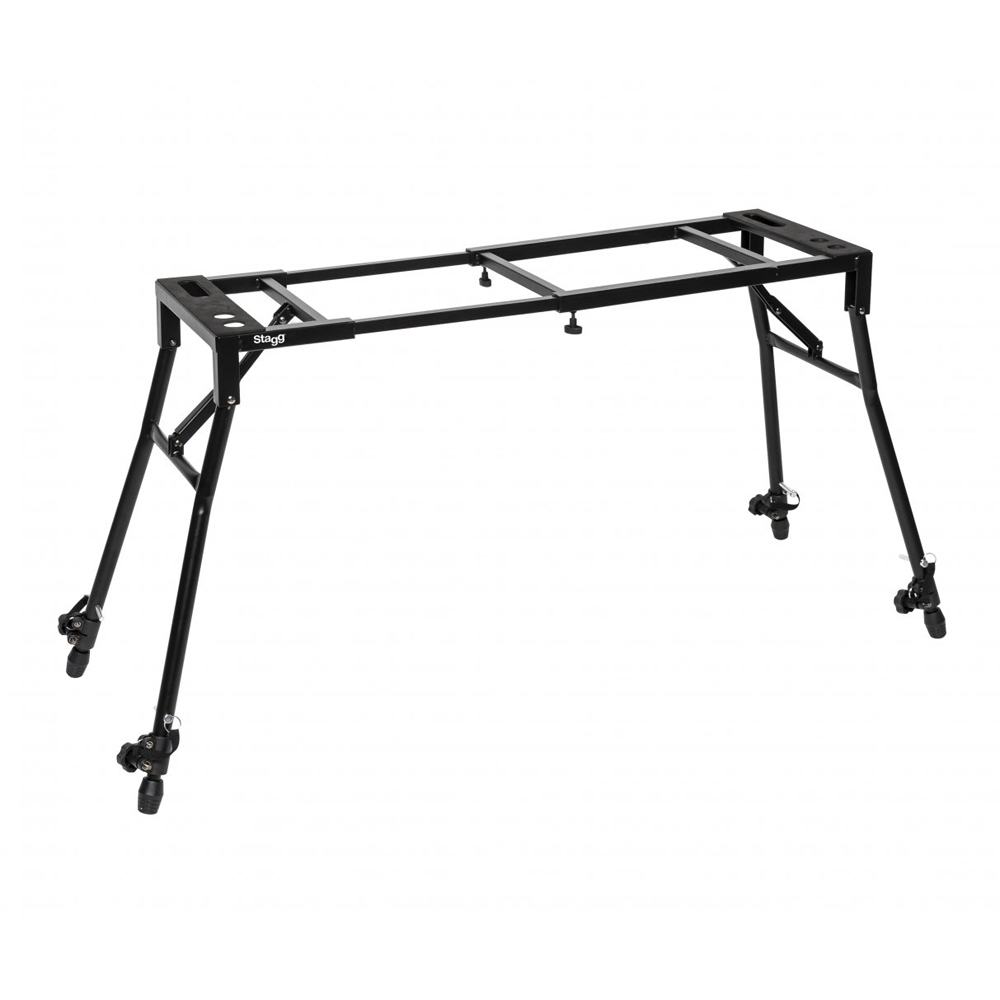 Stagg MXSA1 PLUS Adjustable Mixer or Keyboard Stand, Sloped Legs