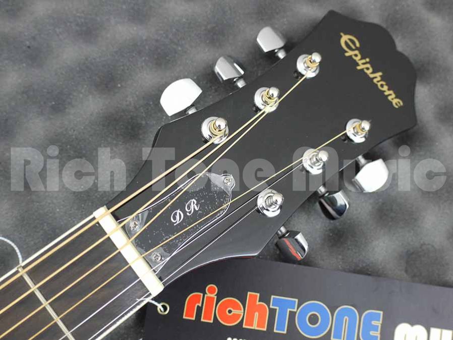 Epiphone Dr100 Acoustic Guitar Black Rich Tone Music