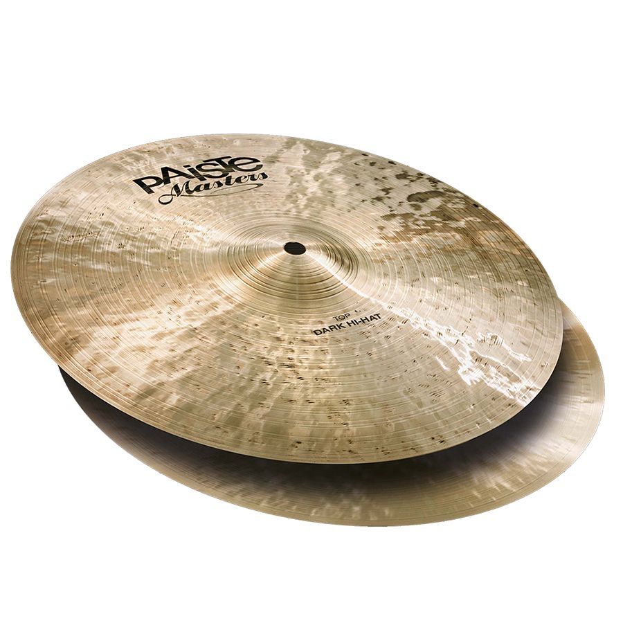Paiste 14″ Masters Dark HiHat Cymbals Rich Tone Music