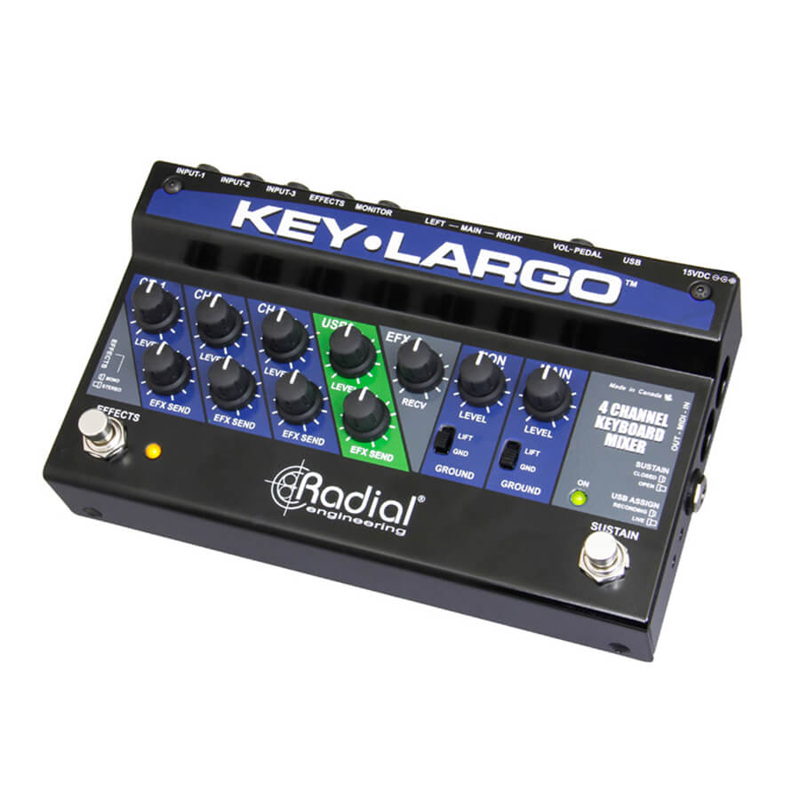 Radial KeyLargo Keyboard Mixer and DI Rich Tone Music