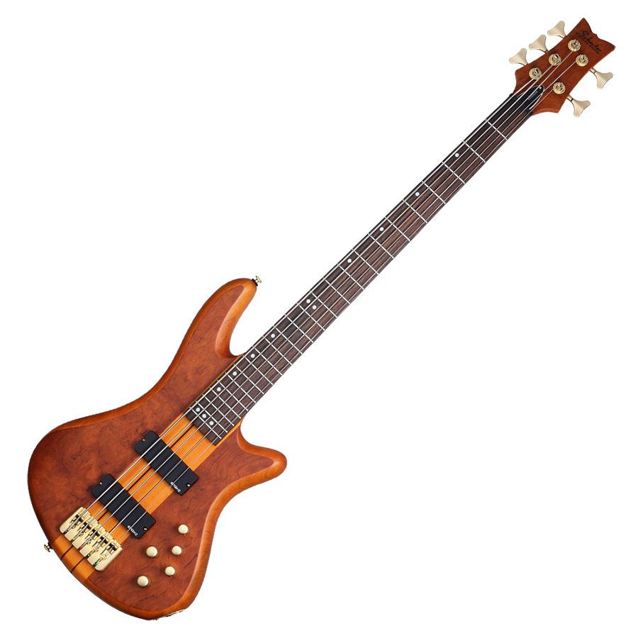 Schecter Stiletto Studio 5 - 5 String Bass - Honey Satin | Rich Tone Music