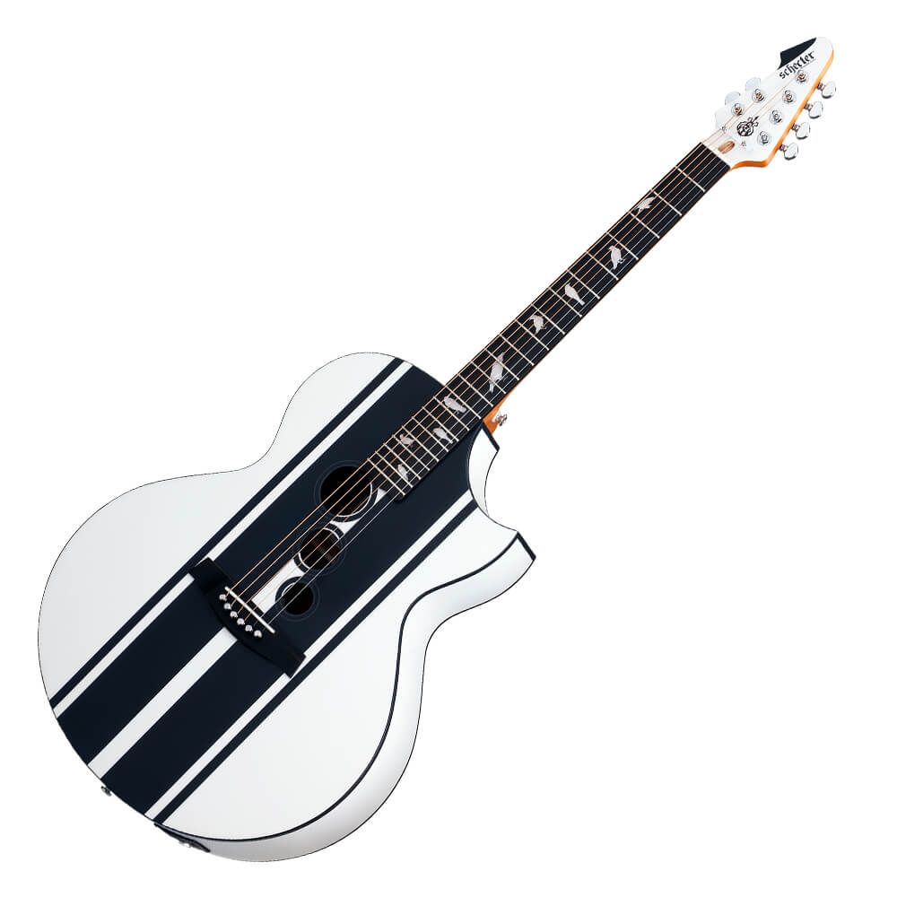 Schecter DJ Ashba Acoustic Guitar - Satin White | Rich Tone Music