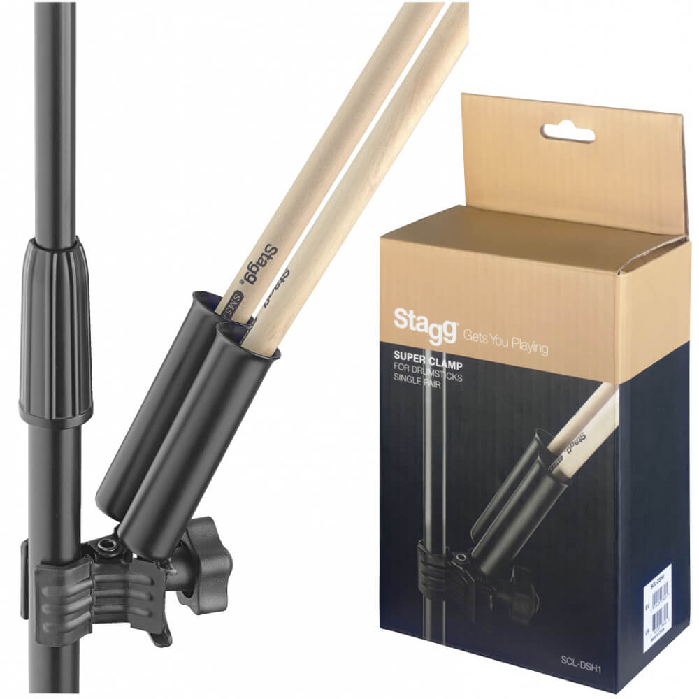 Stagg Drum Stick HolderPair w/Clamp Rich Tone Music