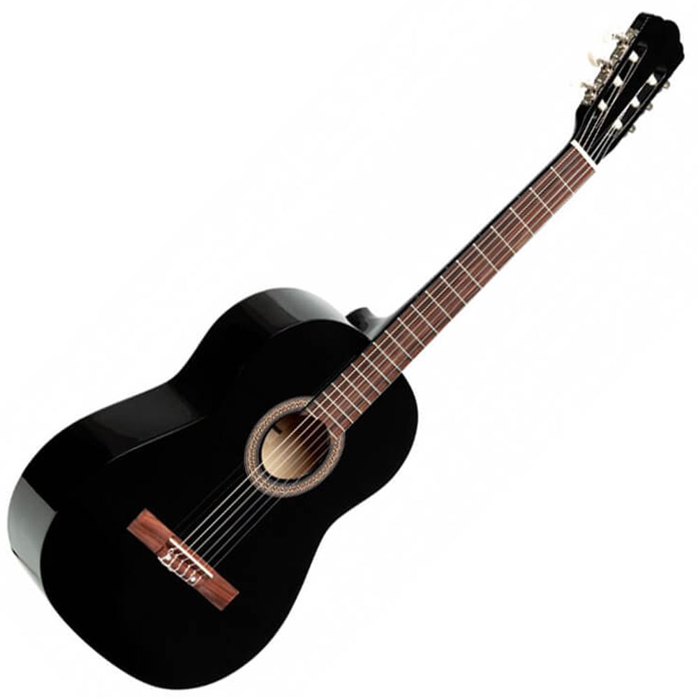 Stagg SCL50 3/4-BLK 3/4 Size Classical Acoustic Guitar - Black | Rich ...