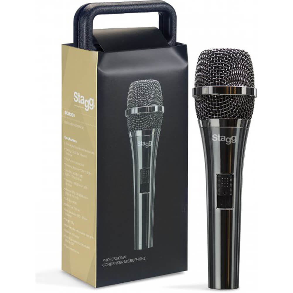 Stagg SCM200 Professional Cardioid Electret Condenser Microphone w/ XLR