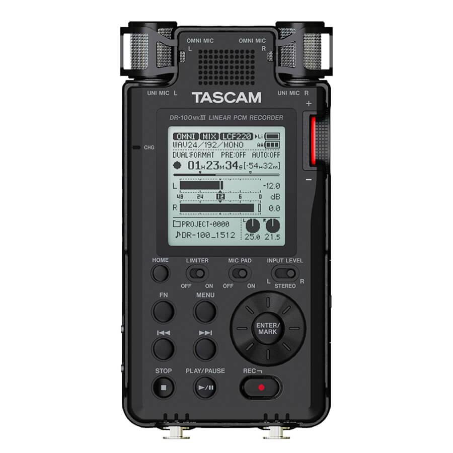 Tascam DR100 MkIII AllInOne Handheld Recorder Rich Tone Music
