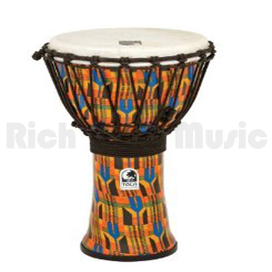 Toca SFDJ9K 9 Inch Synergy Freestyle Djembe Rope Tuned Kente Cloth