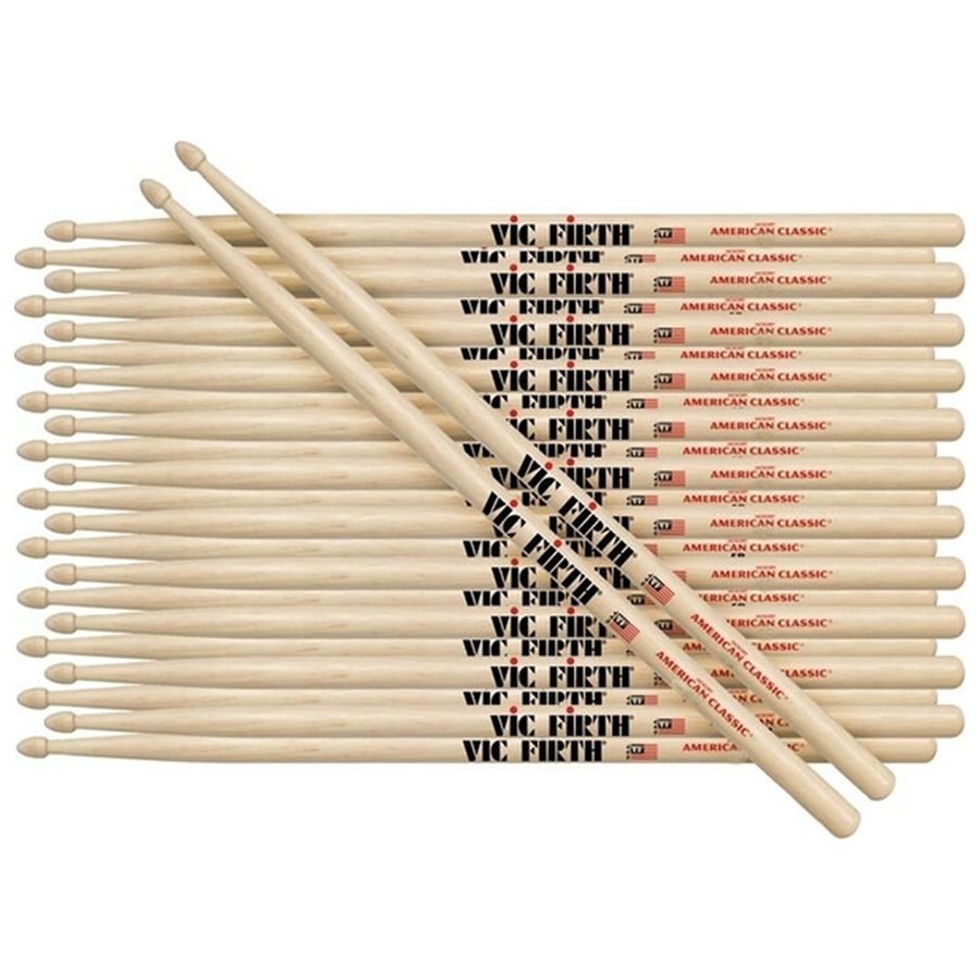Vic Firth American Classic 7A Wood Tip Drum Sticks 12 Pairs Rich