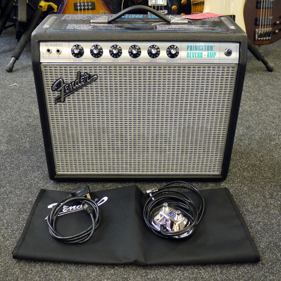 Fender 68 Custom Princeton Reverb Combo Amp w/ Cover Ex Demo Rich