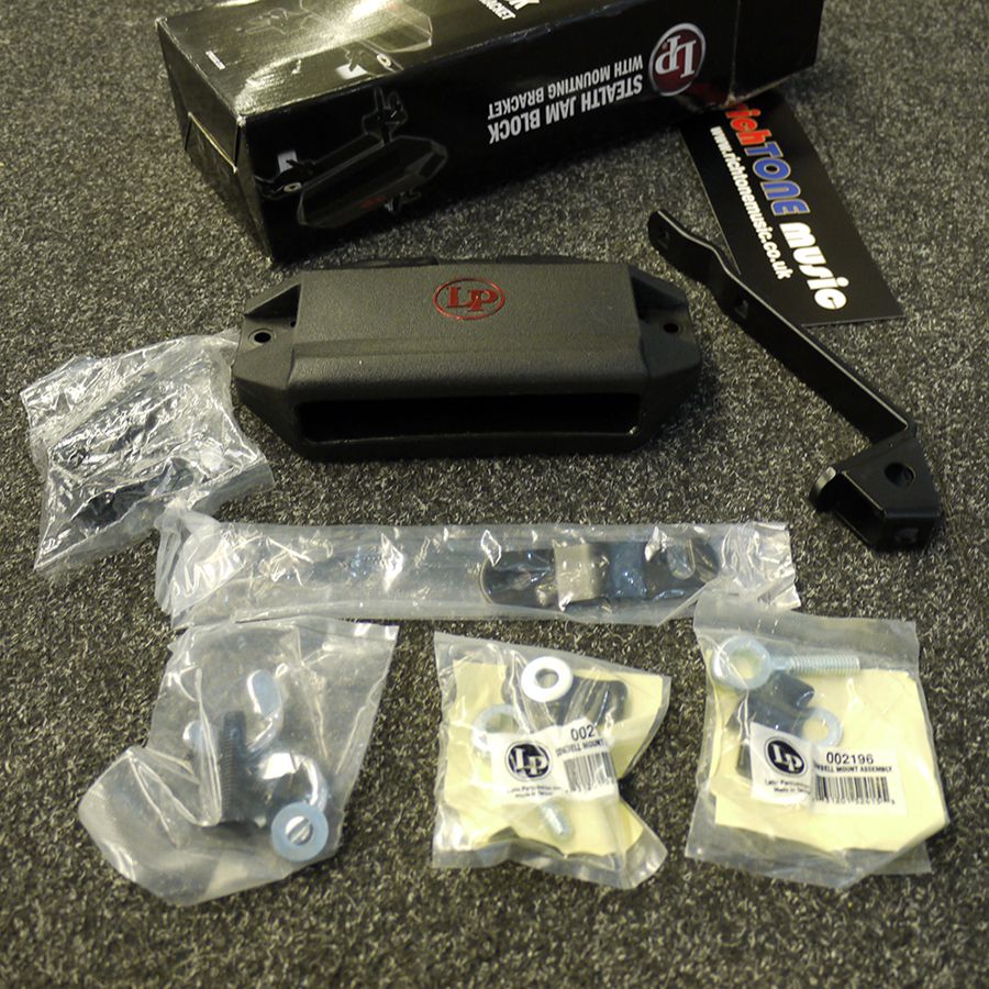 Latin Percussion 1208K Stealth Jam Block w/ Mount Ex Demo Rich