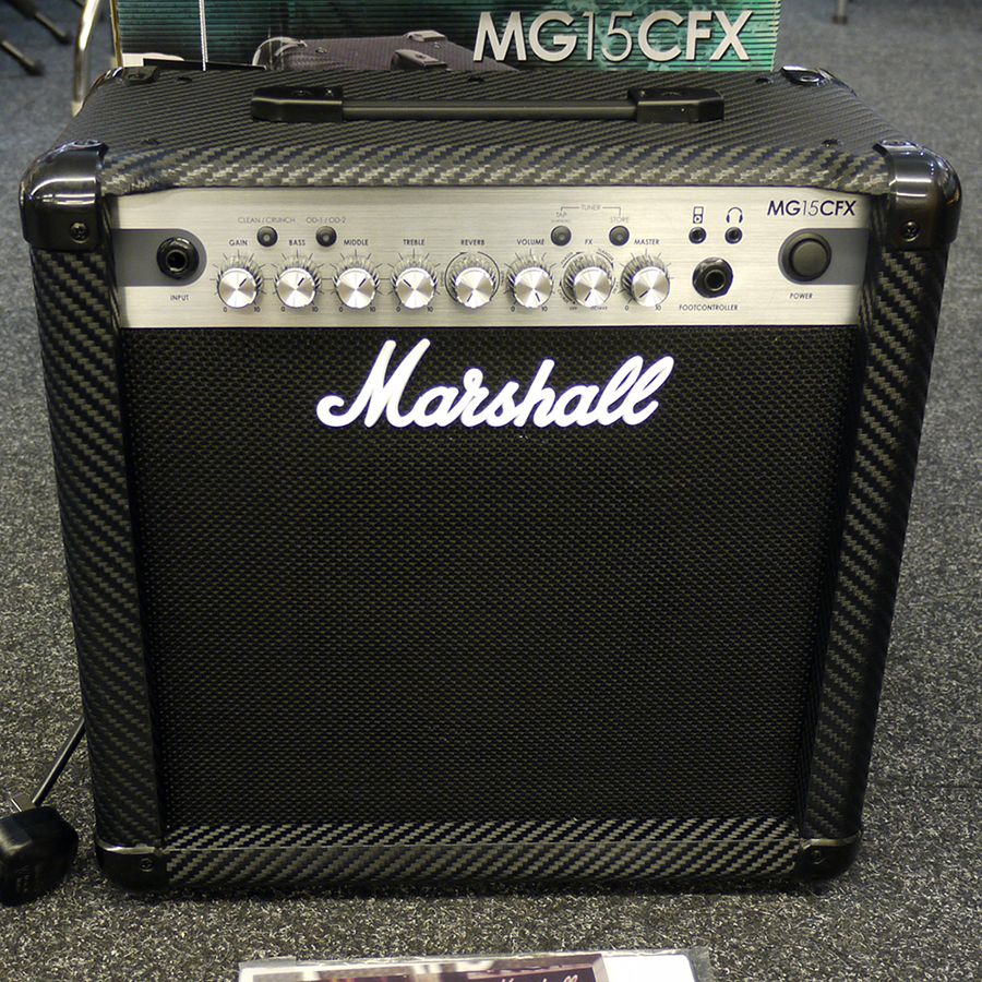 Marshall MG15CFX Carbon Fibre 15W Amplifier Ex Demo Rich Tone Music