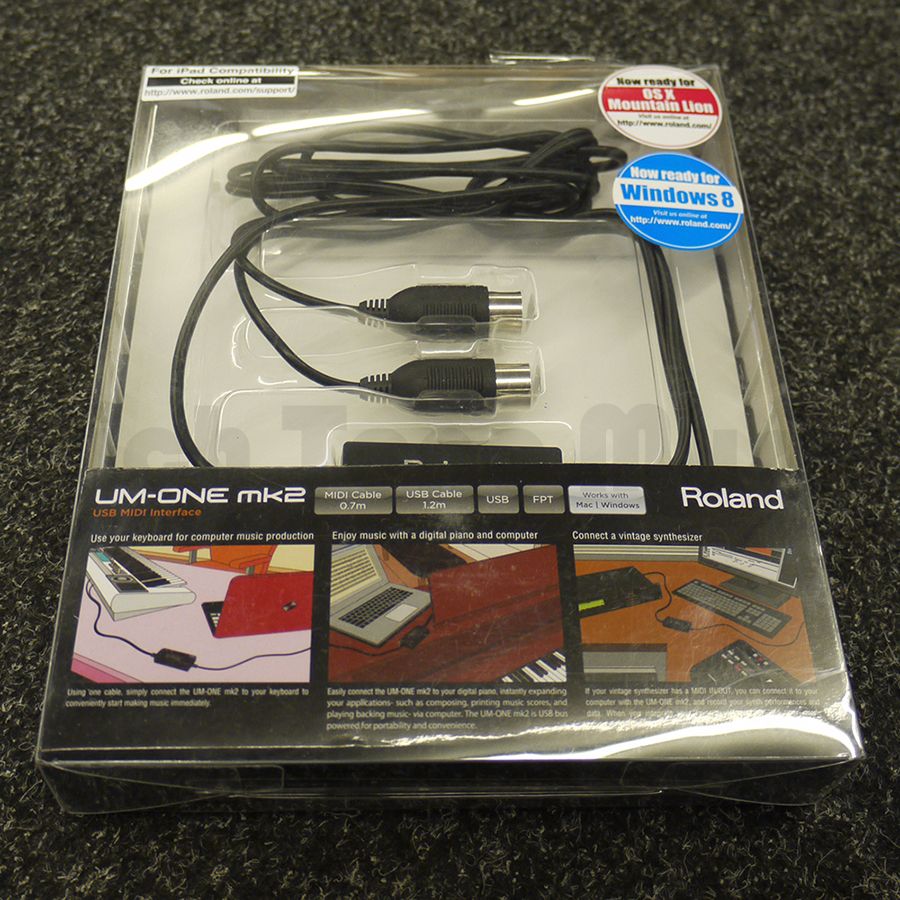Roland UM ONE MK2 USB Midi Cables Ex Demo Rich Tone Music